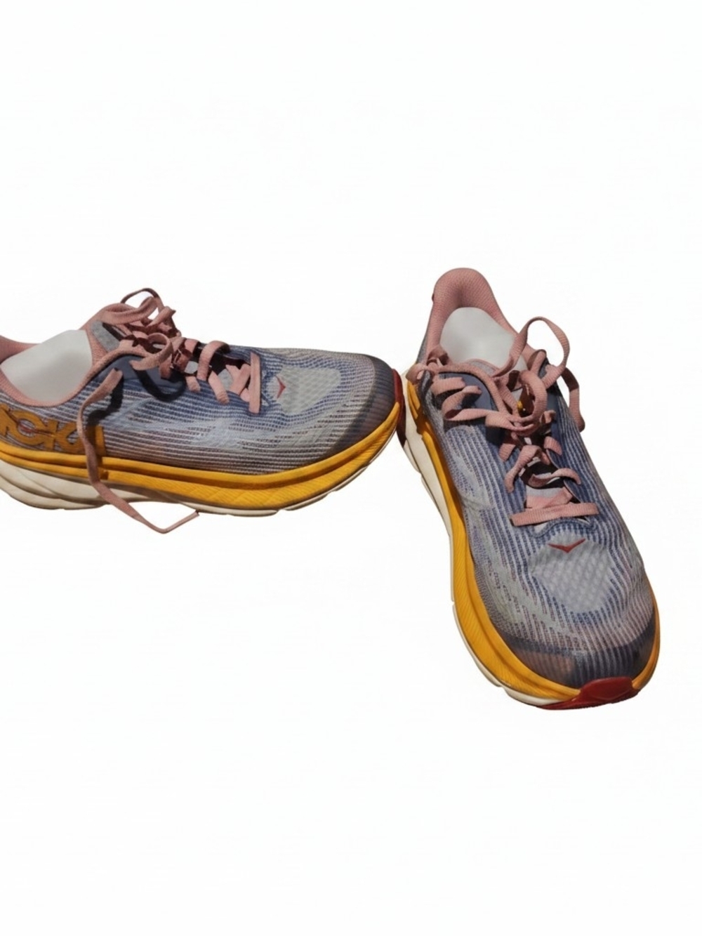 Hoka Women's Running Shoes - Blue, Pink & Yellow